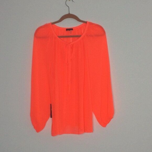 Vince Camuto  neon blouse size M - Picture 4 of 8